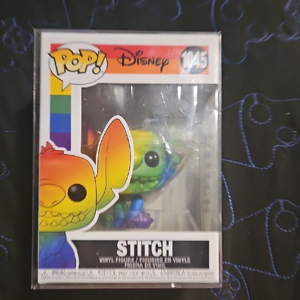 Disney Pop! Stitch Rainbow Vinyl Collectible - Picture 1 of 3